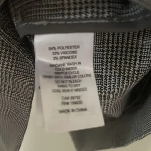 Maison d'Amelie Oversized Blazer XL Plaid Ruched Sleeve Preppy Academia - Picture 9 of 9